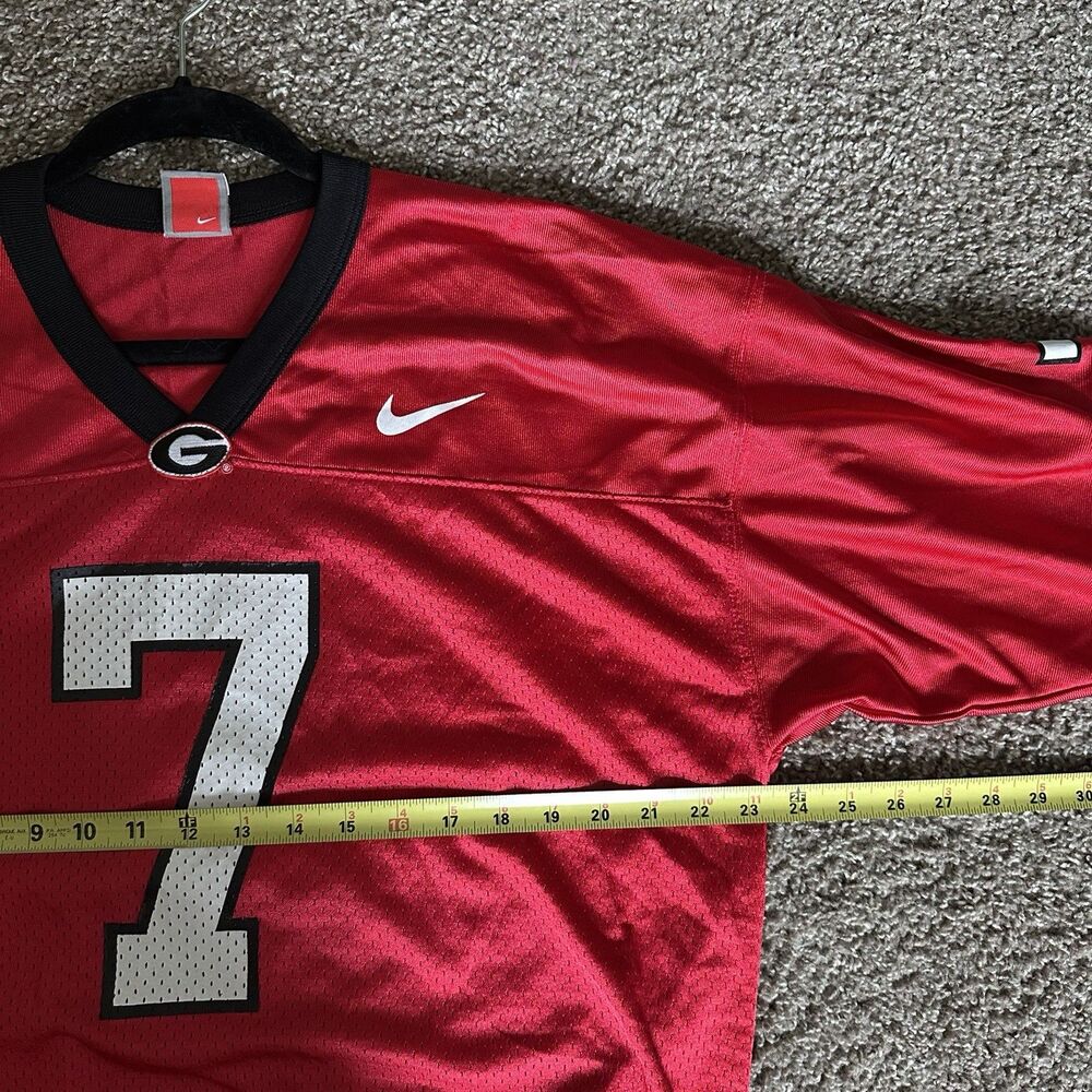 Georgia Bulldogs Nike #7 Matthew Stafford Men Jersey - Red Size Large - Picture 9 of 11